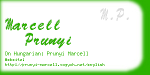 marcell prunyi business card
